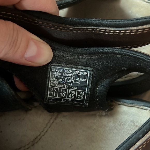 Sketchers Men’s Brown Leather Caged Fisherman Sandals. Sling Back. Sz11 main image 4